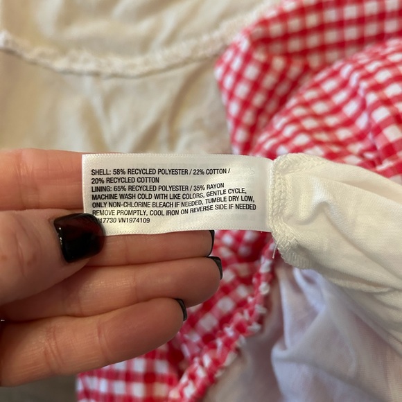 Wild Fable Red Gingham Skater Skort - Picture 5 of 6